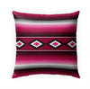 Modern Magenta Indoor|Outdoor Pillow by 18x18 Pink Southwestern Polyester Removable Cover