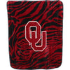NCAA Sooners Theme Blanket (50"Wx60"L) Red Black Collegiate Football Themed Bedding Sports Patterned Team Logo Fan Merchandise Athletic Team Spirit