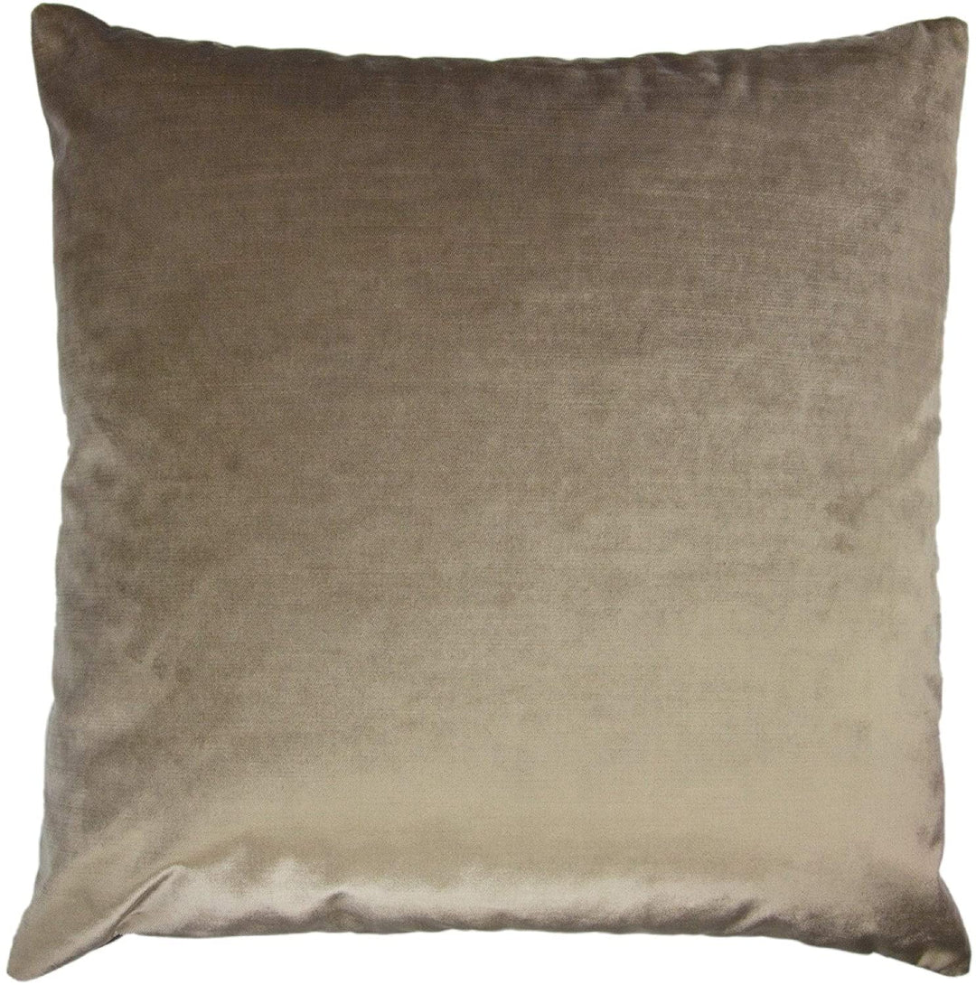 Faith Luxury 22 inch Pillow Gold Solid Color Traditional