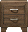 Unknown1 Nightstand Oak Brown Transitional Wood Finish