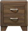 Unknown1 Nightstand Oak Brown Transitional Wood Finish