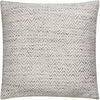 MISC Tribal Pattern Grey/White Viscose Rayon from Bamboo Throw Pillow 22 inch White/Grey Down Grey White Textured Casual Single