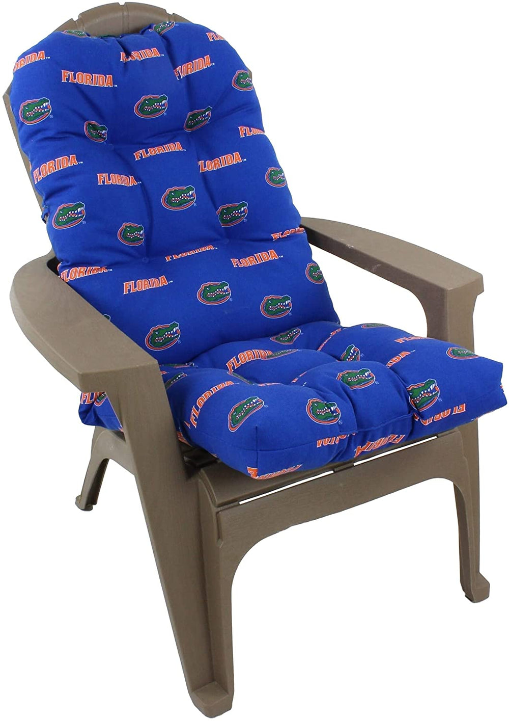 Florida Gators Chair Cushion Color Solid Casual Polyester Uv Resistant - Diamond Home USA