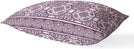 UKN Plum Lumbar Pillow Purple Geometric Global Polyester Single Removable Cover