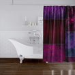 MISC Eclectic Bohemian Patchwork Wine Purple Shower Curtain by 71x74 Purple Patchwork Bohemian Eclectic Polyester