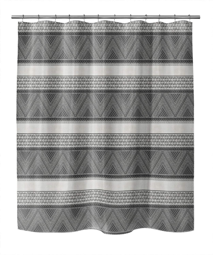MISC Tribal Bw Shower Curtain by Black Geometric Southwestern Polyester