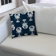 Unknown1 Navy Indoor/Outdoor Pillow Sewn Closure Color Tropical Modern Contemporary Polyester Water Resistant