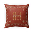 MISC Rust Indoor|Outdoor Pillow by Bailey 18x18 Orange Geometric Southwestern Polyester Removable Cover