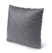 Spools Charcoal Indoor|Outdoor Pillow by Tiffany 18x18 Grey Geometric Modern Contemporary Polyester Removable Cover