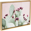 Cactus 25 Gold Framed Canvas Wall Art Amy 18x24 Modern Contemporary Rectangle