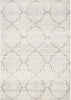 Grey Ogee Rug (5'3 X 7'7) 5'3" 7'7" Abstract Graphic Modern Contemporary Rectangle Polypropylene Synthetic Contains Latex Stain Resistant