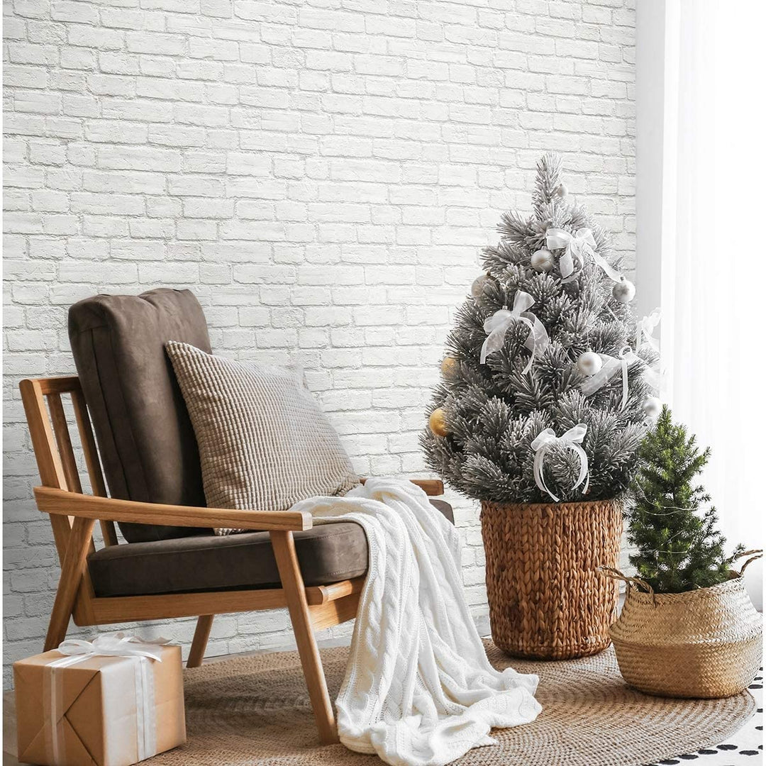 Winter Vintage Brick Christmas Peel Stick Wallpaper 20 5 W X