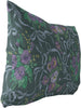 Green Indoor|Outdoor Lumbar Pillow 20x14 Green Floral Modern Contemporary Polyester Removable Cover