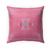 MISC Moroccan Pink Indoor|Outdoor Pillow by 18x18 Pink Geometric Southwestern Polyester Removable Cover
