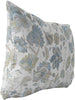 Indoor|Outdoor Lumbar Pillow by Designs 20x14 Tan Floral Modern Contemporary Polyester Removable Cover