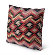MISC Red Indoor|Outdoor Pillow by 18x18 Pink Geometric Southwestern Polyester Removable Cover