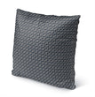 Axis Charcoal Indoor|Outdoor Pillow by 18x18 Grey Geometric Modern Contemporary Polyester Removable Cover