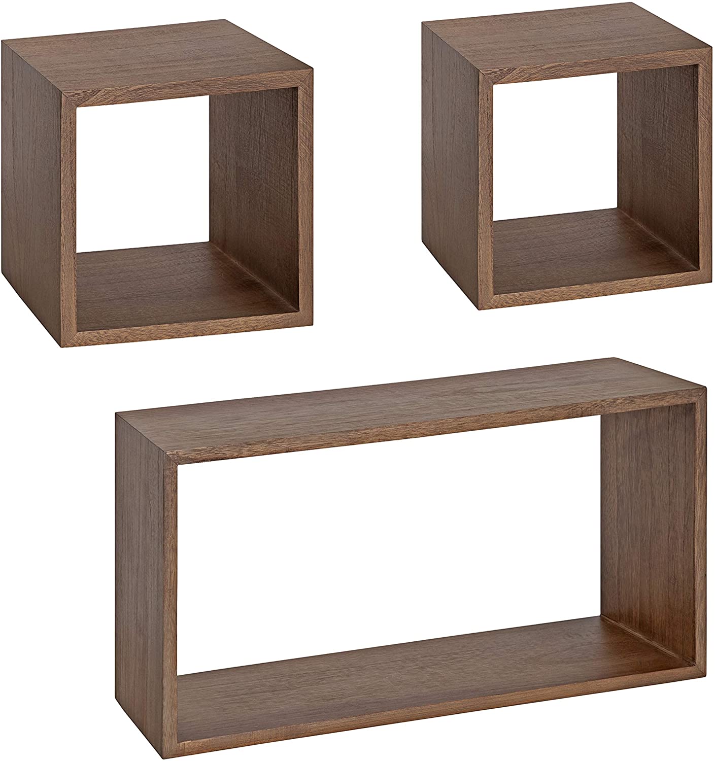 MISC Wood Shelf Set 3 Piece Brown