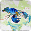 Green Blue Lobster Coaster Set 4 Color Synthetic Fiber