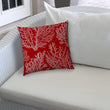 Sea Coral Indoor/Outdoor Pillow Sewn Closure Color Graphic Modern Contemporary Polyester Water Resistant