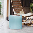 MISC No Tip Cylindrical Shaped Seascape Breeze Outdoor Ottoman Blue Beach Acrylic