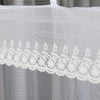 UKN 4 Post Hanging Sheer Bed Canopy White Polyester
