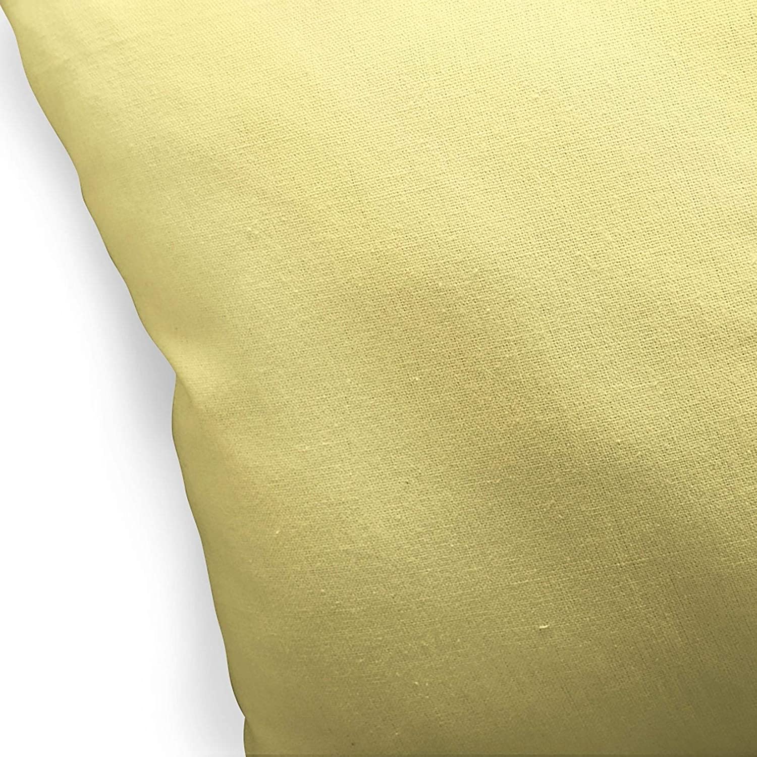 Butter Dream Indoor|Outdoor Pillow by 18x18 Yellow Modern Contemporary Polyester Removable Cover
