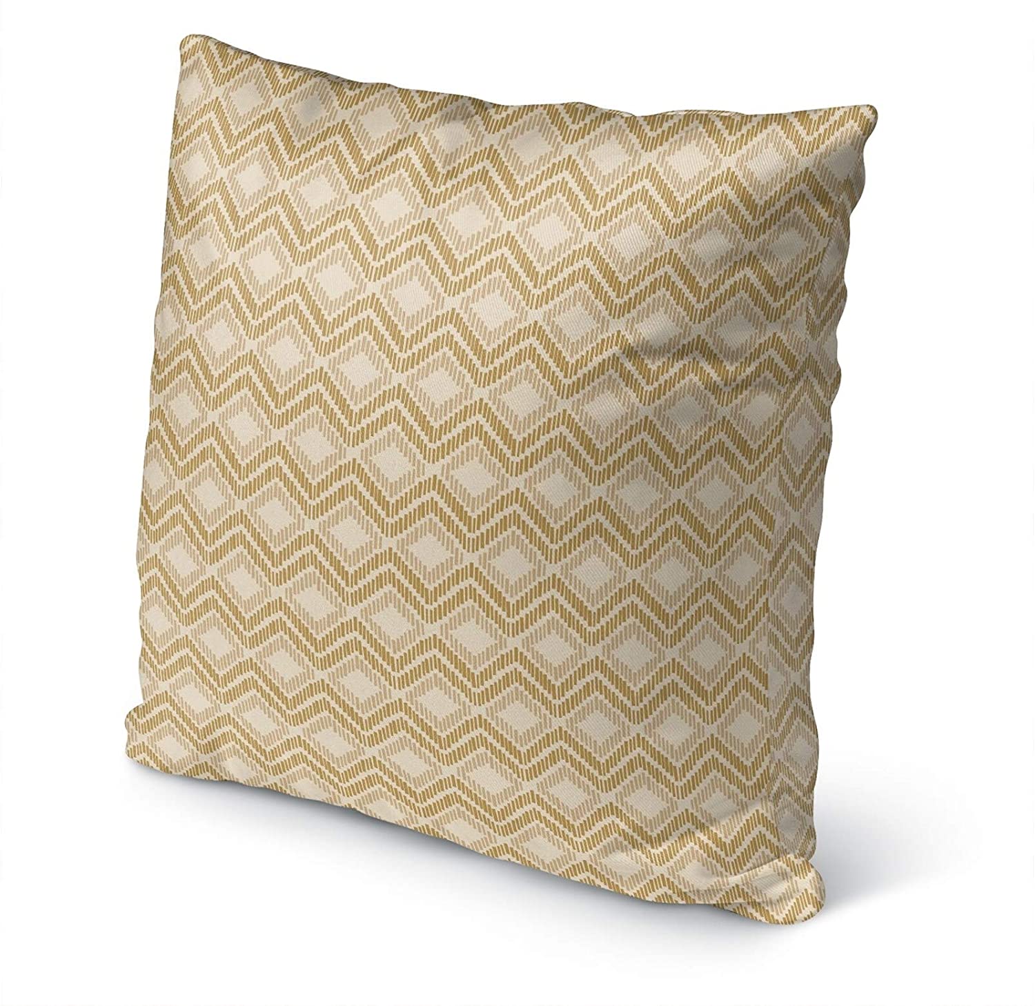 Retreat Sand Indoor|Outdoor Pillow by Tiffany N/ 18x18 Geometric Modern Contemporary Polyester Removable Cover