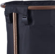 Copper Black Round Laundry Hamper Fabric Metal Plastic