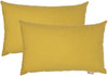Boudoir Outdoor Pillow 2 Pack 13" X 20" Yellow Solid Modern Contemporary Sunbrella Removable Cover
