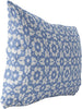 Indoor|Outdoor Lumbar Pillow 20x14 Blue Geometric Modern Contemporary Polyester Removable Cover