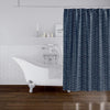 MISC Mudcloth Big Arrows Navy Shower Curtain by Blue Geometric Southwestern Polyester