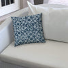Indigo Indoor/Outdoor Pillow Sewn Closure Color Graphic Modern Contemporary Polyester Water Resistant