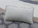 Grand 10 Piece Comforter Set Accent Pillows Grey Medallion Modern Contemporary 10 Pieces More Bedskirt Included