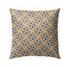 Gold Indoor|Outdoor Pillow by Tiffany 18x18 Tan Geometric Modern Contemporary Polyester Removable Cover