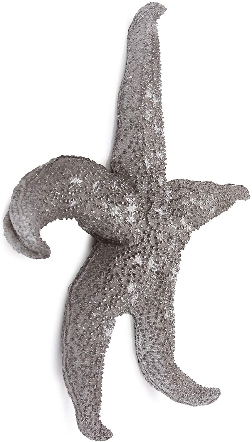 MISC Deep Pewter Large Starfish Grey Silver Animals Resin