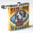 Hair Dog Whiskey Stainless Steel 8 Oz Flask Color