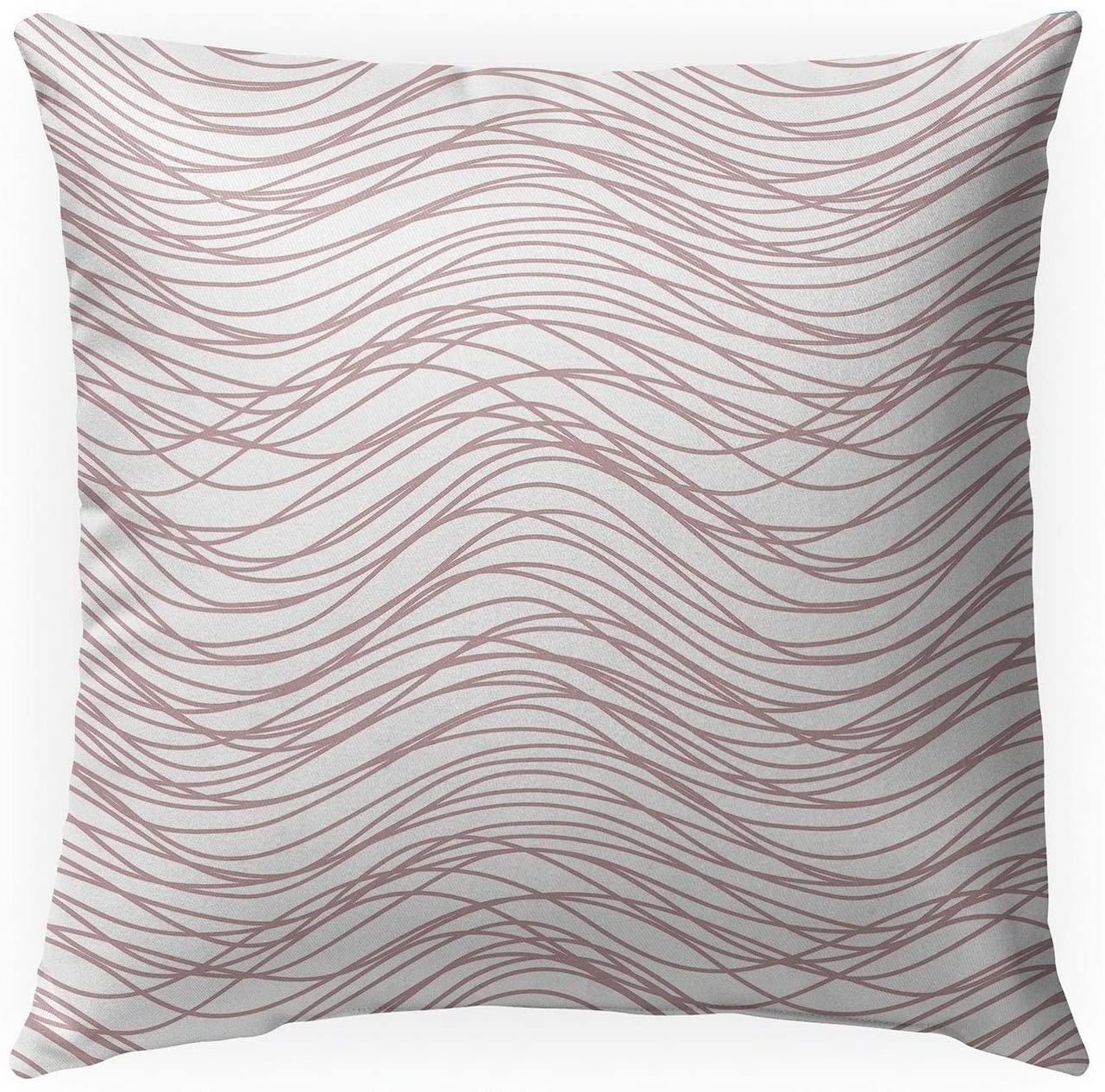 Flow Rose Indoor|Outdoor Pillow by Tiffany 18x18 Pink Geometric Modern Contemporary Polyester Removable Cover
