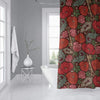 MISC Chocolate Shower Curtain by 71x74 Brown Floral Cottage Polyester