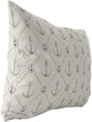 MISC Anchor Chief Indoor|Outdoor Lumbar Pillow 20x14 Black Geometric Nautical Coastal Polyester Removable Cover