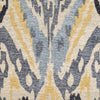 MISC Handmade Chenille Flatweave Ikat Rug (India) 2'4" X 4' Ivory Oriental Bohemian Eclectic Latex Free