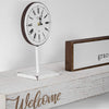 MISC Floating Wall Shelf Welcome Text Engraving White Wood
