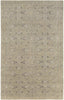 MISC Hand Knotted Indoor Area Rug 2' X 3' Brown Green Grey Oriental Traditional Transitional Rectangle Synthetic Viscose Wool Latex Free Handmade