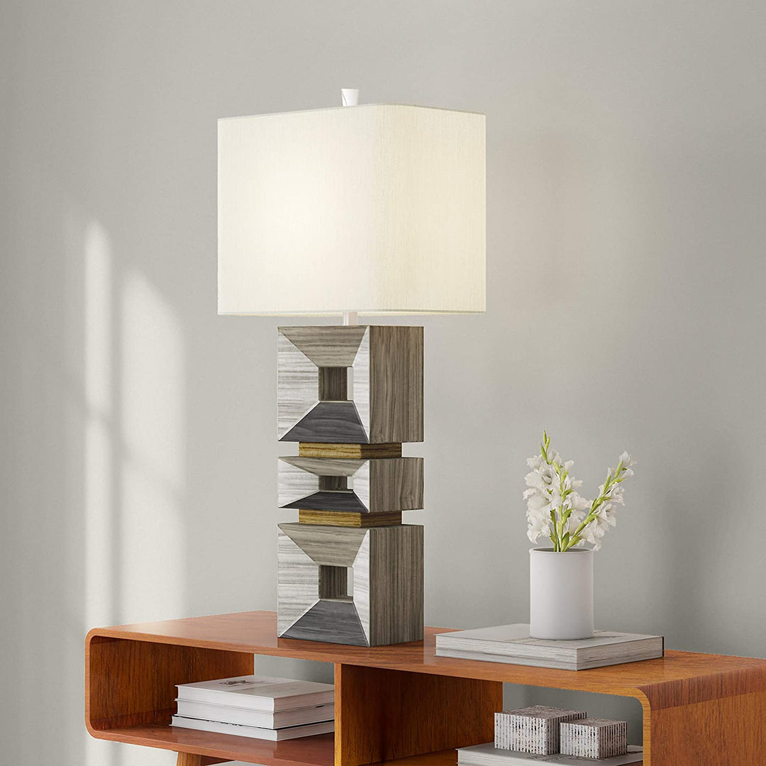 Table Lamp Grey Modern Contemporary