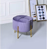 Ottoman Lavender Velvet Purple Modern Contemporary Solid Fabric