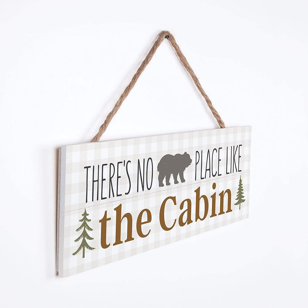 MISC No Jute Hanging Sign P Cream Wood