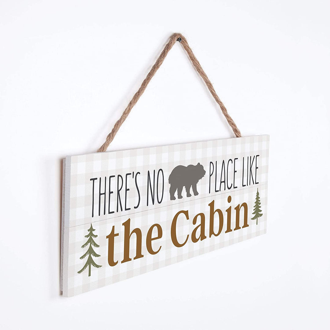 MISC No Jute Hanging Sign P Cream Wood