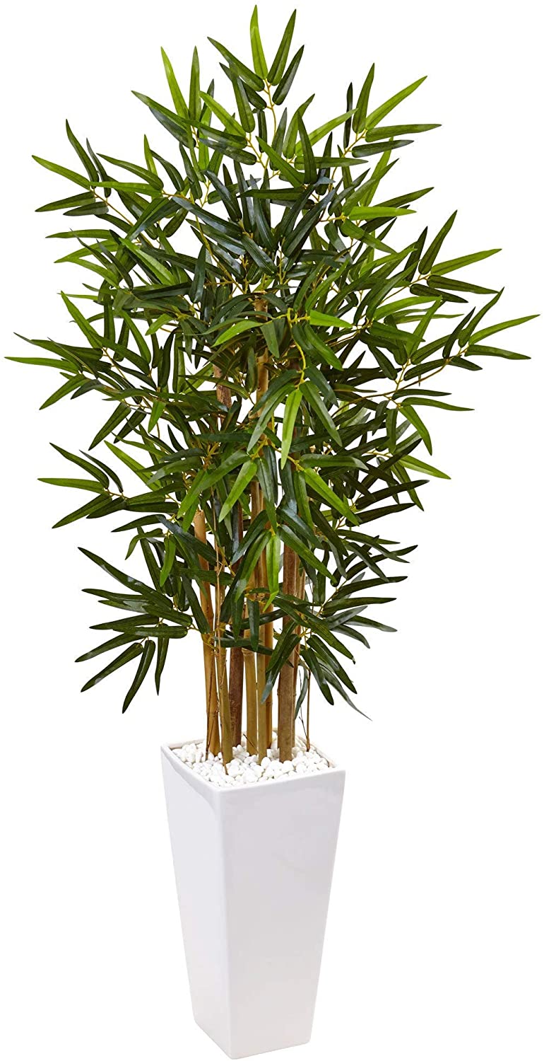 4 Foot Bamboo Tree White Tower