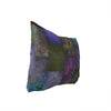 UKN Eclectic Bohemian Patchwork Purple Green Gold Lumbar Pillow Purple Geometric Bohemian Eclectic Polyester Single Removable Cover