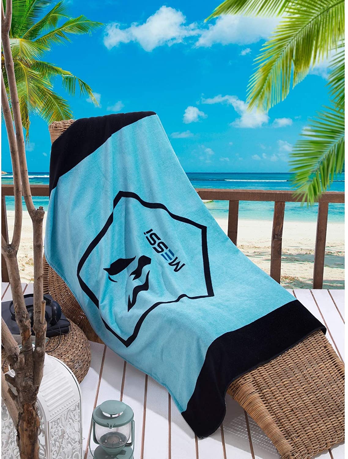 MISC Pentagon Beach Towel 37' X 60' Blue Sports Collegiate Turkish Cotton Quick Dry